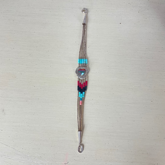 Jewelry - Native American Sterling Silver Heart Bracelet